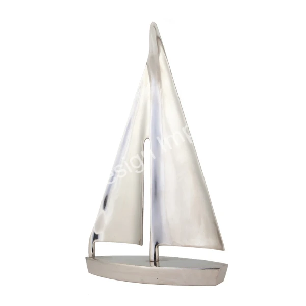 Buy Online Antique Sailboat Model Table Object Easy Movable Unique Logo Printed Cast Aluminium Yacht Table Accent From India
