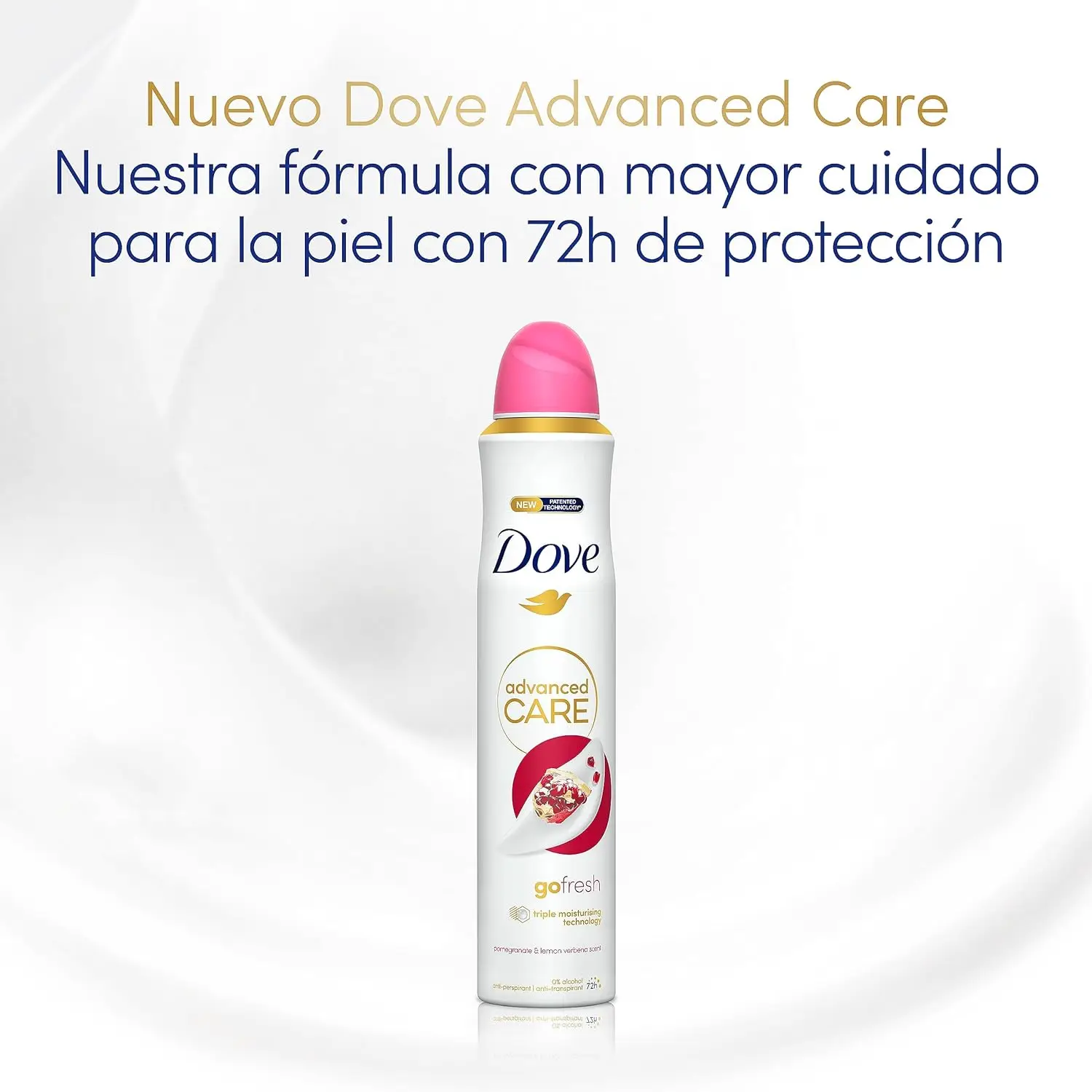 Dove Advanced Care дезодорант с гранатом и лимоном 48-часовой Защитный Спрей 200 мл, упаковка из 6 единиц