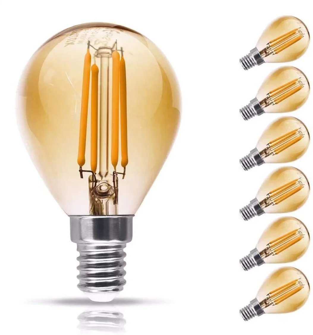 LED G45 SES E14 filament led bulb Screw Filament Vintage Antique Edison Mini Golf Ball Light Bulbs