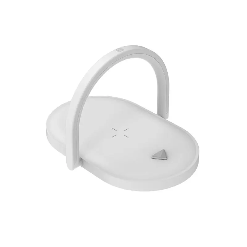 hot selling 2023 15W Wireless Charging Station 3 in 1 Wireless Charger Stand Portable With Night Light Table Lamp
