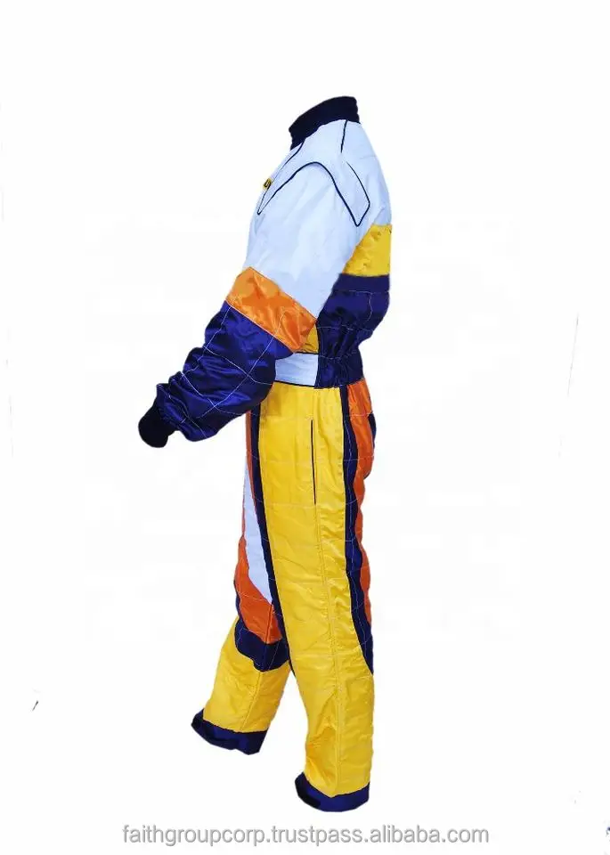 Women Body Ski Suit Cotton Racer Training Overall Club Protective Coverall Flames Retardant Car Racing Karting Practice Suit