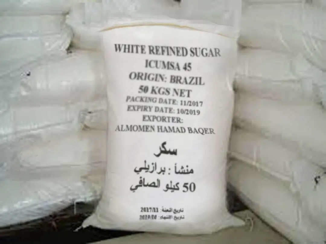 Bulk Supplier white Refined Icumsa 45 Sugar azucar icumsa 45 brazilian sugar icumsa 45