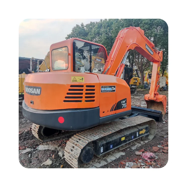 Used Doosan dh75 7ton hydraulic crawler mini backhoe excavator in China