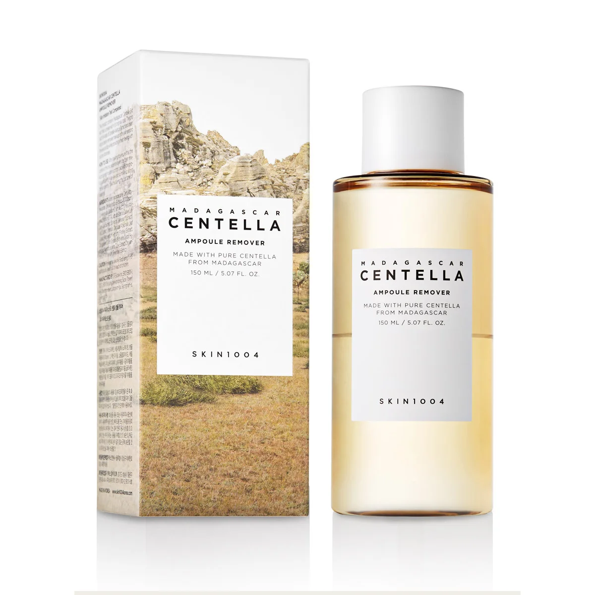 SKIN1004 Madagascar Centella Ampoule Remover 150ml - CPNP Made in Korea - Deep Cleansing, moisturizing hypoallergenic