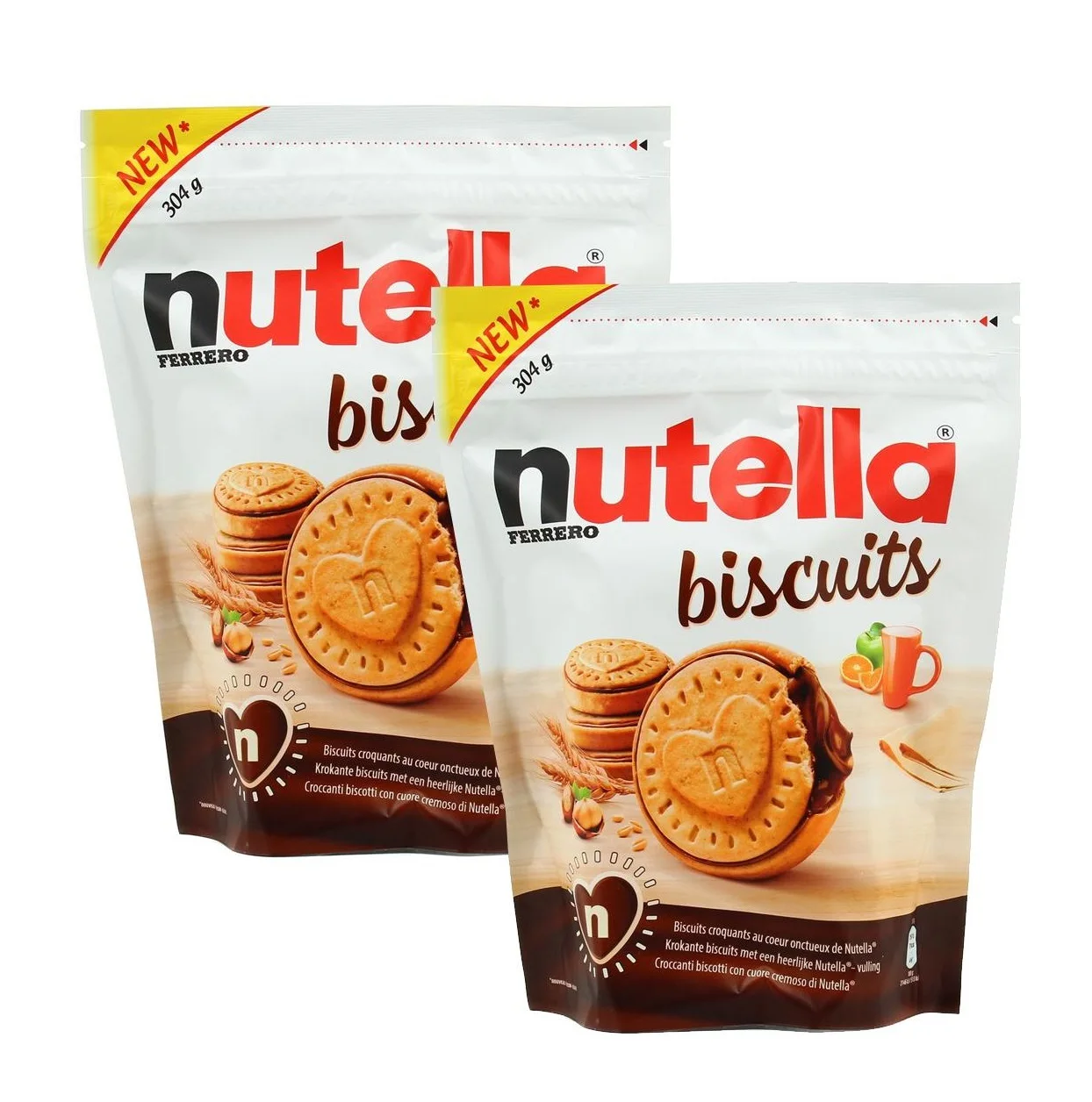 Wholesale Price Ferrero Nutella Biscuits 304 g