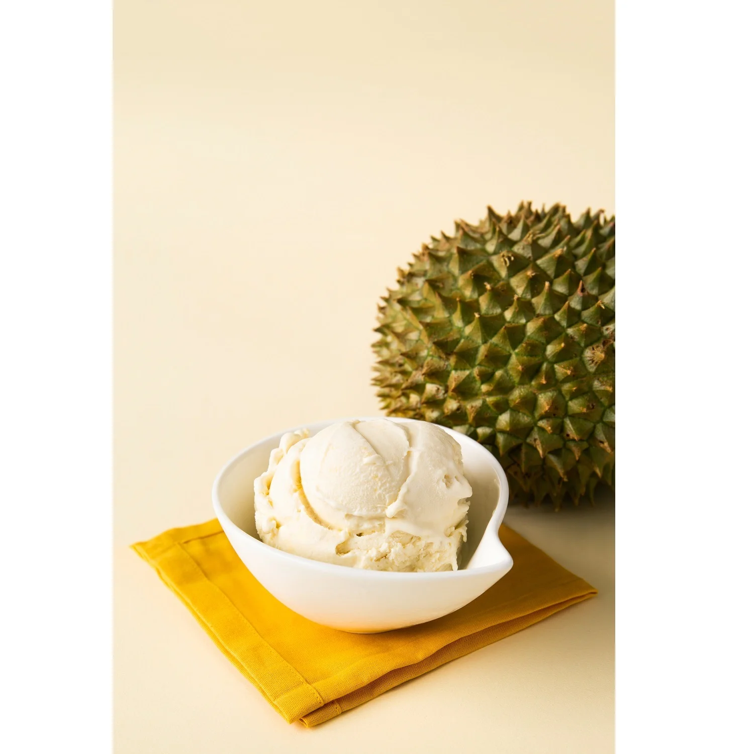 Богатый вкус, сильный аромат, гладкий, сладкий, фруктовый, ручной работы, Мао Шань Ван, без сахара, 16 унций, пинт, дуриан, мороженое из Сингапура