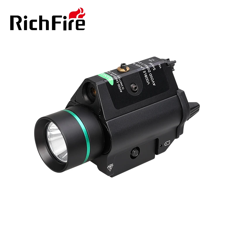 Powerful 1000 lumen led combo laser tactical flashlight with green red laser light