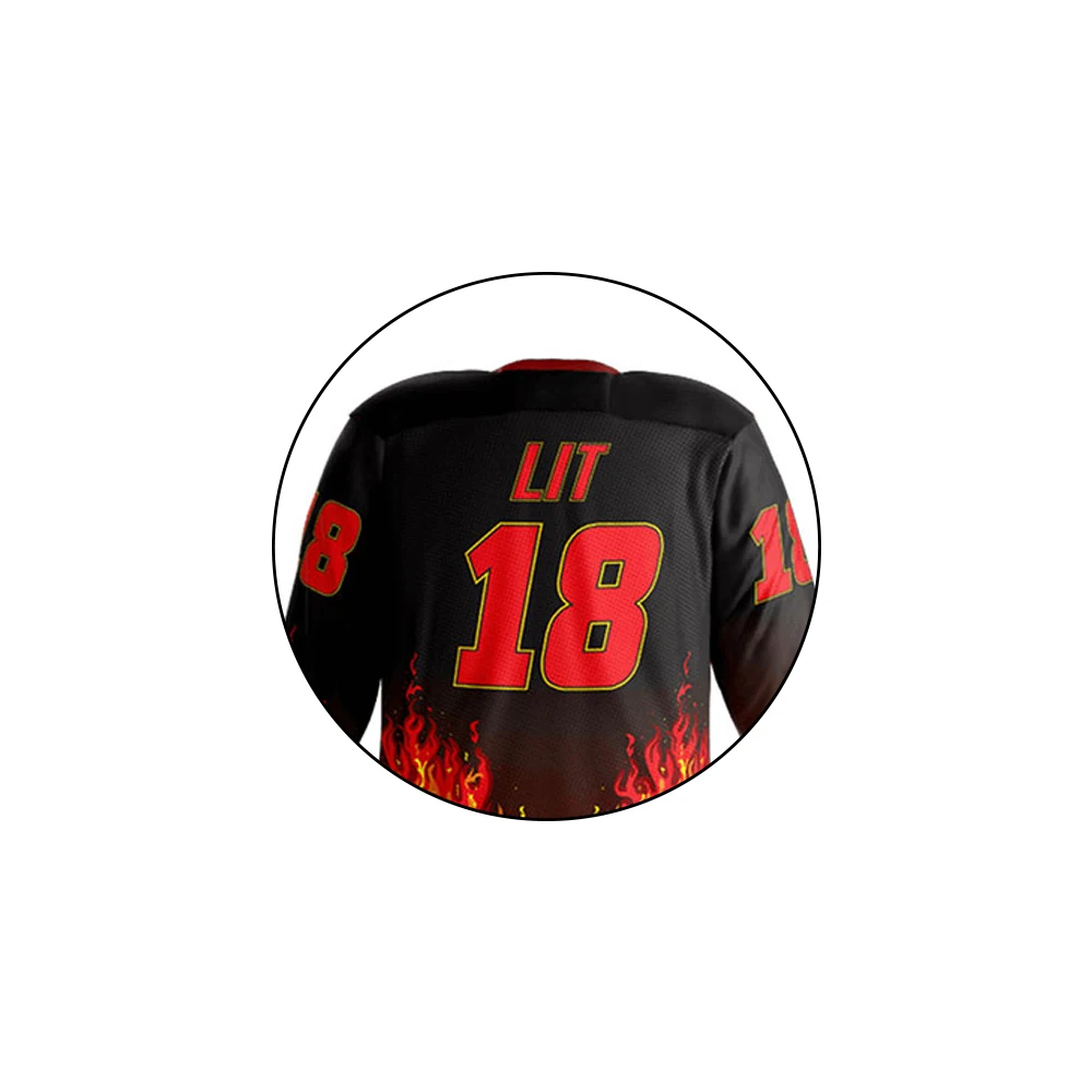 Hot Selling 100% Polyester Custom Logo Latest Design Sublimated performance lightweight  Ice Hockey Uniforms