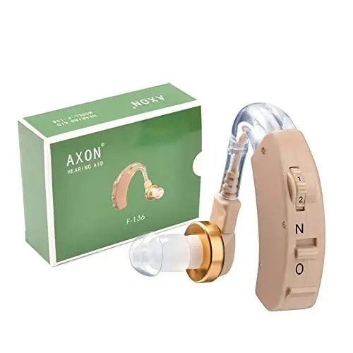 analog hearing aid axon F136 hearing aid BTE for deaf affordable price behind the ear hearing aids made in China