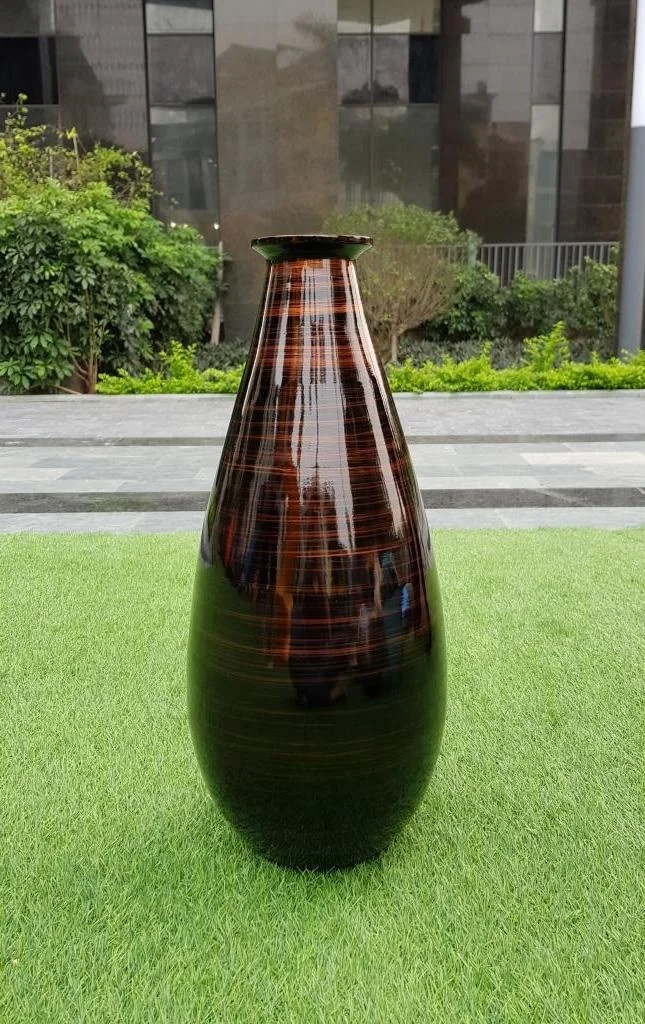 Special Design Lacquer Spun bamboo vase for home and kitchen wedding hotel living room decoration dinner sets from Viet Nam
