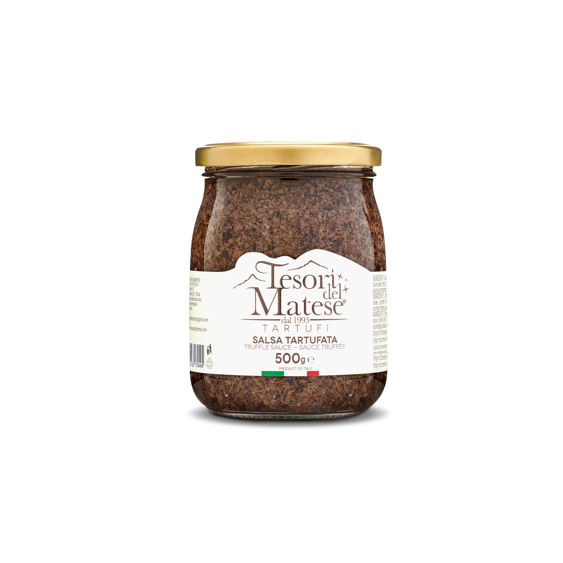 Высококачественный итальянский вкусный трюфельный соус ручной работы 500 г стеклянная банка упаковка для экспорта и оптовой продажи