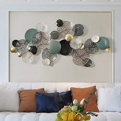 Unique Style Metal Iron Etching Net Design Wall Art Long Lasting Multi-Color Portrait for Living Room & Bedroom Background Decor