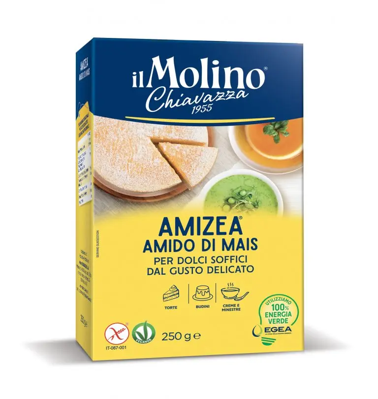 High Quality 100% Natural AMIZEA CORN STARCH 250 g Ideal for Professional Uses Made in Italy Ready for Shipping