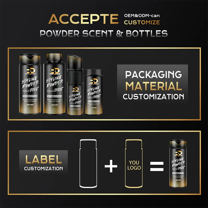 Factory Barber Salon Mens Hair Texture Styling Volume Powder For Natural Look No Oil or Greasy Residue