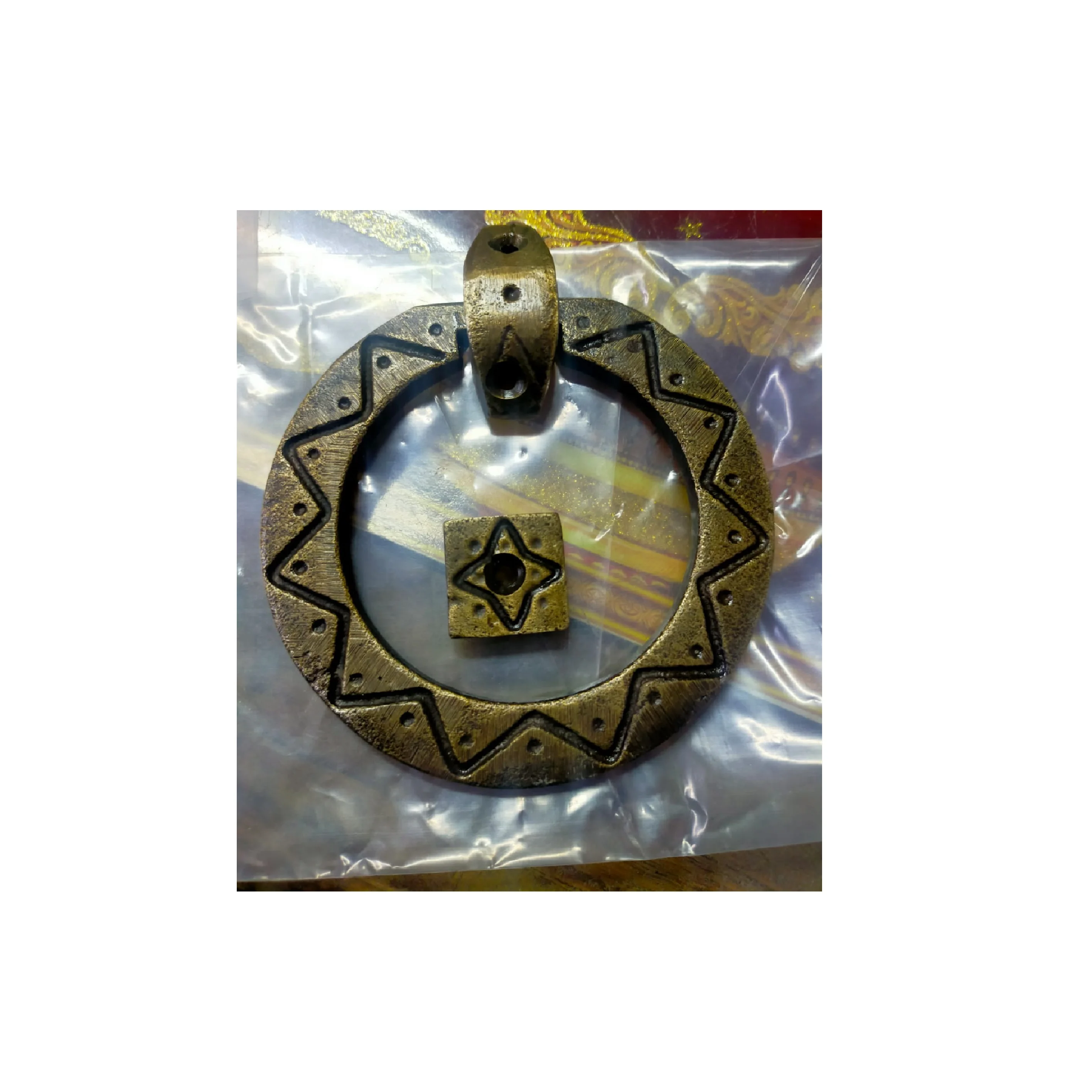 Metal Man Head Pull Handle Ring Door Knocker