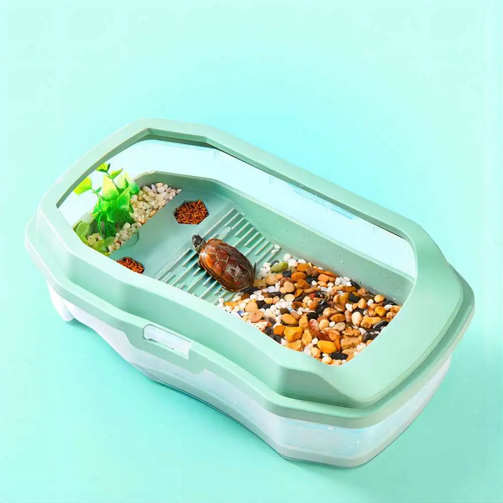 YEE Factory wholesale 4 in 1 turtle New design multi-function terrace Large landscape convenient tortoise tank