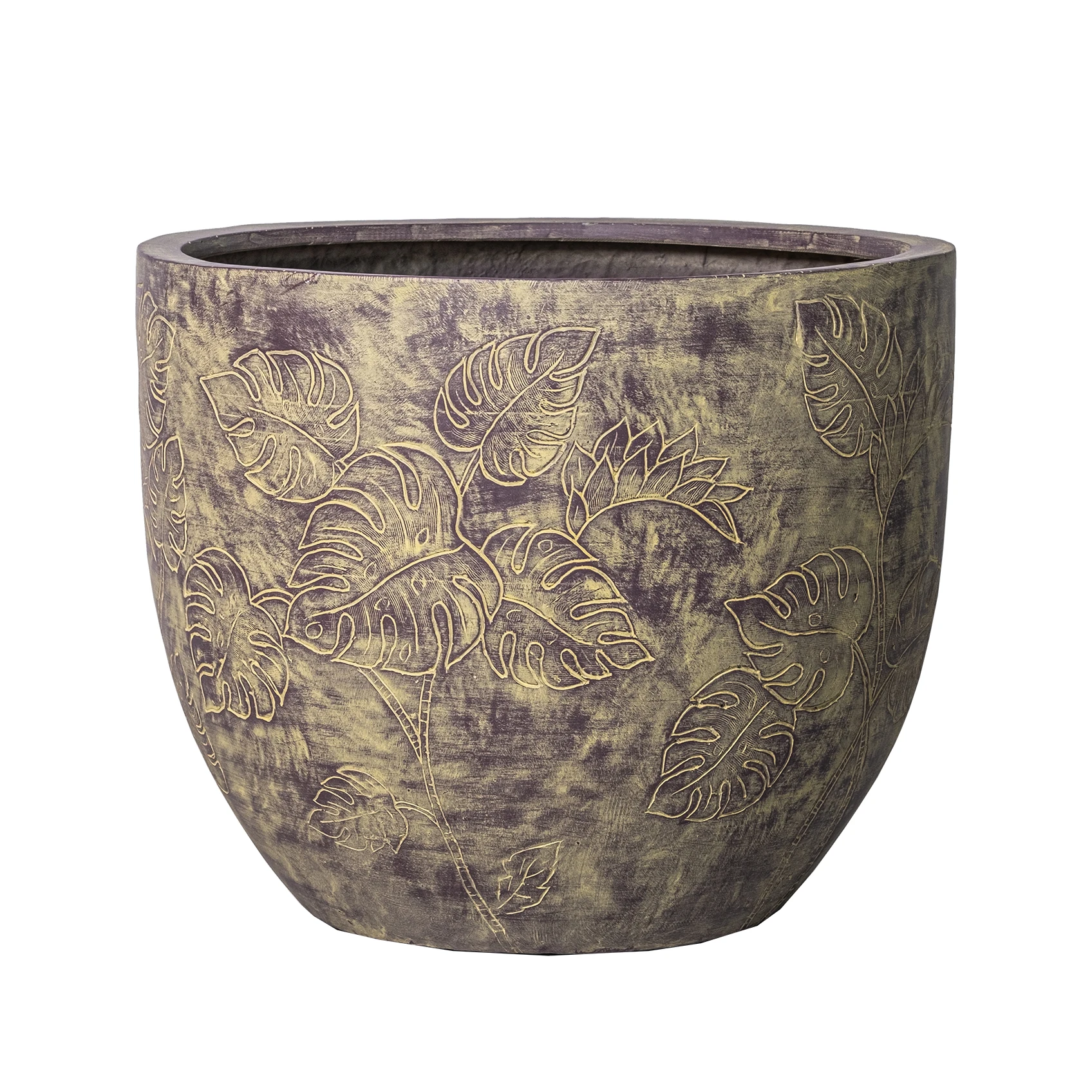 Home decoration cute plant pot fiber glass vaso para planta em fibra de vidro big fibreglass pot made in Vietnam