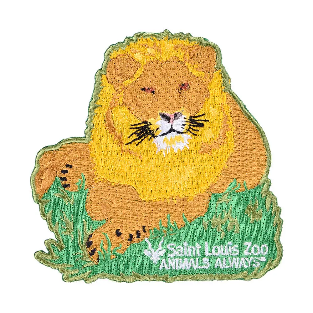 China OEM Patch Manufacturer Custom Logo Iron On Woven Patches Fox Animal Embroidery Patch For Clothes