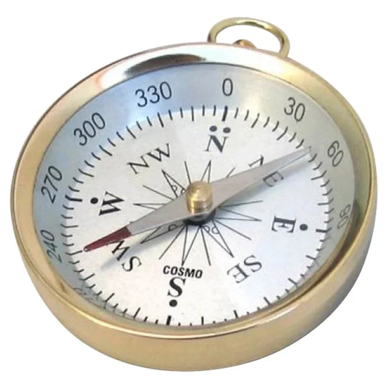 Nautical Brass Magnetic pocket Compass Multifunctional Pocket Mini Map Compass for All Generation High Quality Compass For Camps