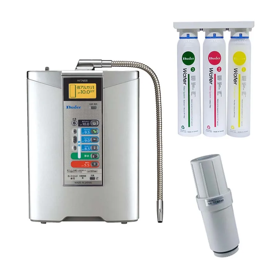 Japan Desktop Alkaline Water Machine with 3 Stages Water Filters