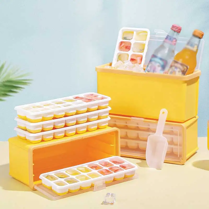 Portable Maker Whiskey Plastic Ball Wholesale Custom Bar Large Cube Mold Tray Ice Block Mold