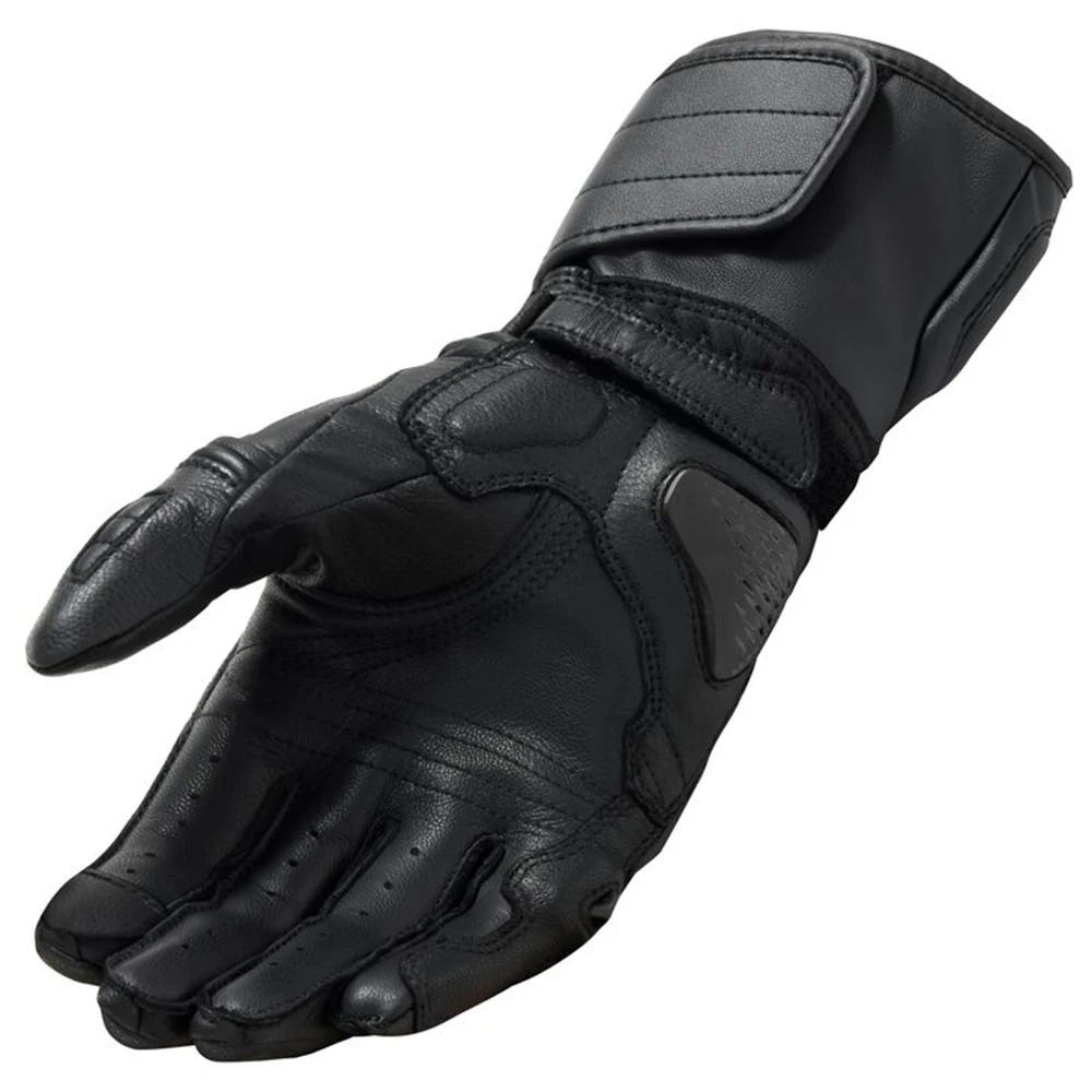 Long Motorcycle Riding Leather Gloves High Quality Carbon Fiber Racing Gloves Touch Screen Motorcycle Gloves