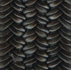 Custom Logo Stretchy Braided Leather Belt Casual 100% Made In Italy Fashion Accessories