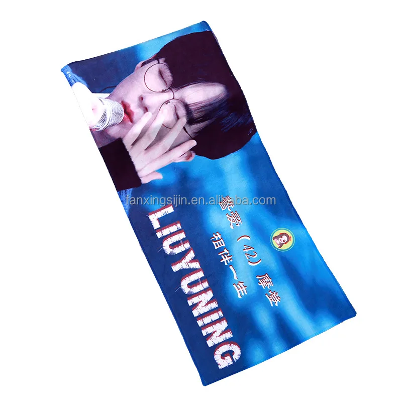 Слоган Kpop 60x20 см, Индивидуальный размер, двусторонний принт, ткань kpop, приветливый слоган, полотенце, баннер для концерта