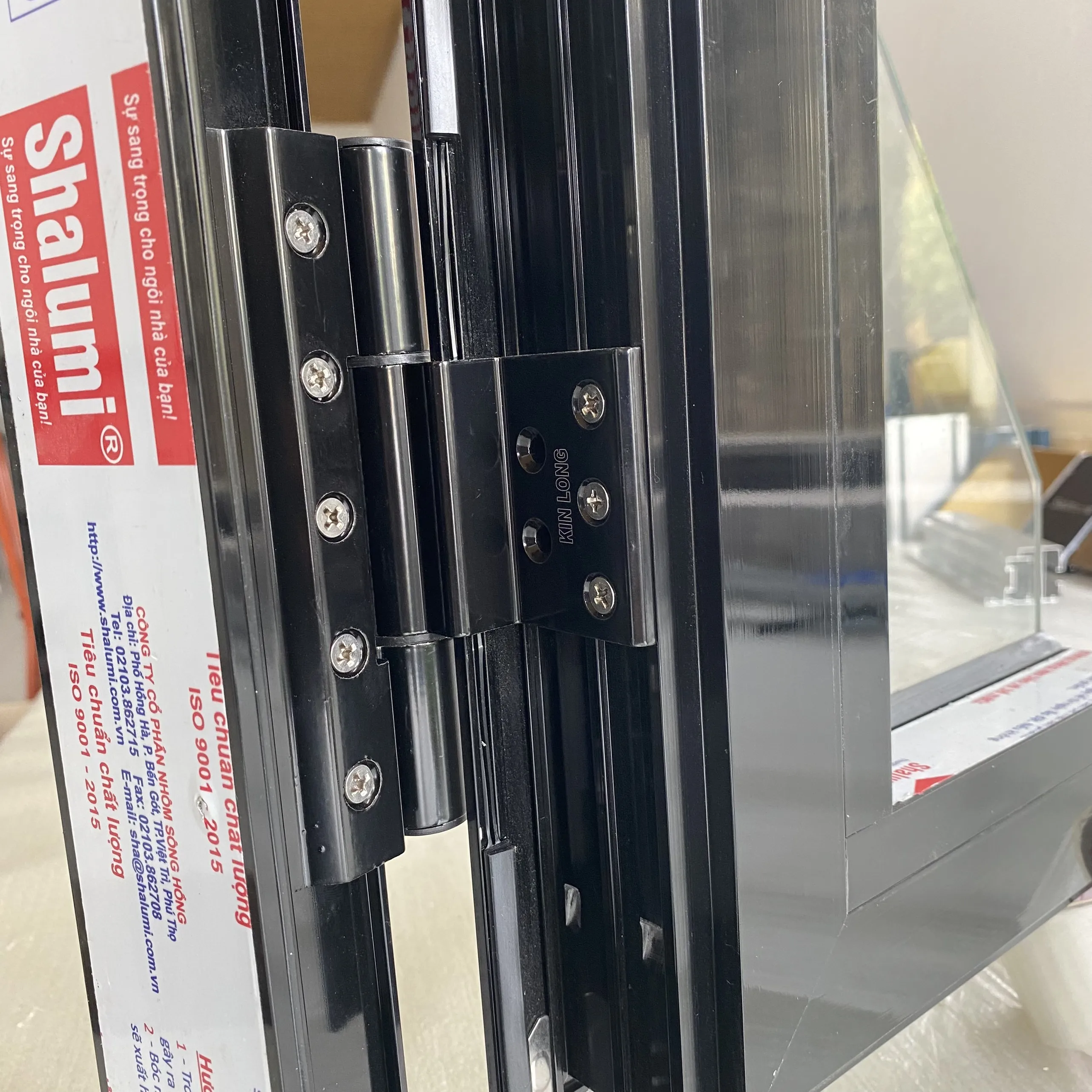 Aluminum door for high rising building with top selling 6063 T5 window and door Aluminum Bars VIETNAM