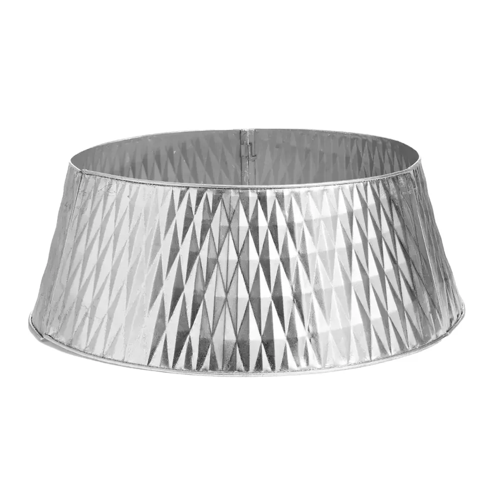 High Quality Silver Iron Tree Collar Hot Selling Home Decor for New Year and Xmas Party Inspired by Classy Christmas Stand