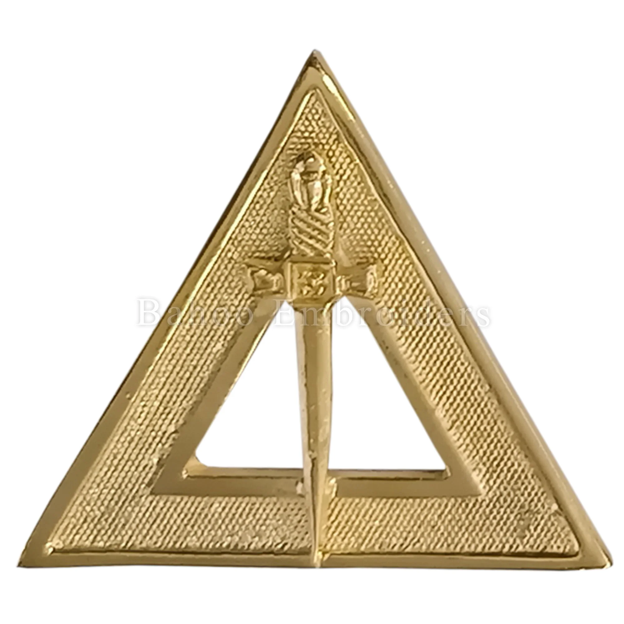 ROYAL ARCH OFFICERS COLLAR JEWELS FOR JANITOR - HIGH QUALITY GOLD PLATED (BH-M-415)