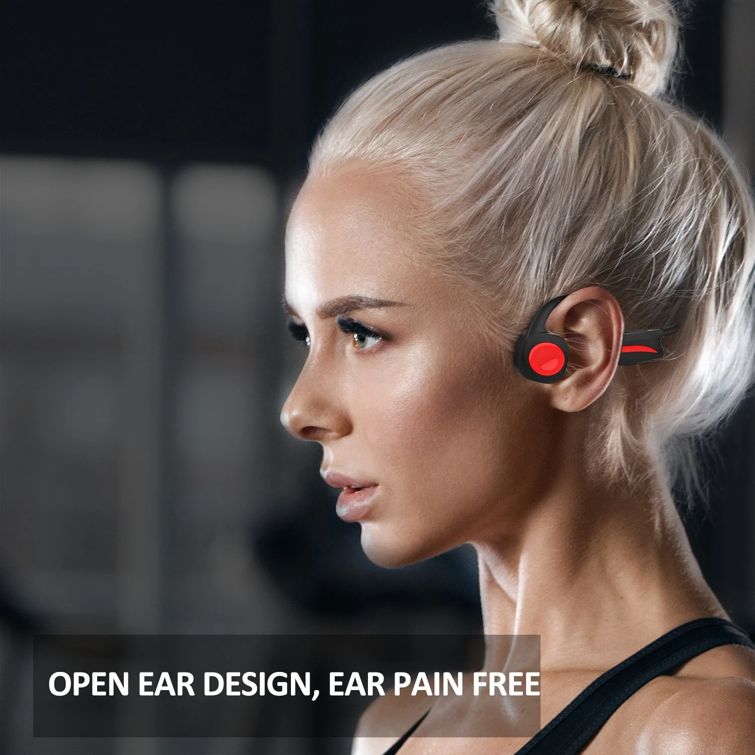 Best Bone Conduction Swimming Headphones Wireless Underwater Headsets with MP3 Designed for Swimming Training