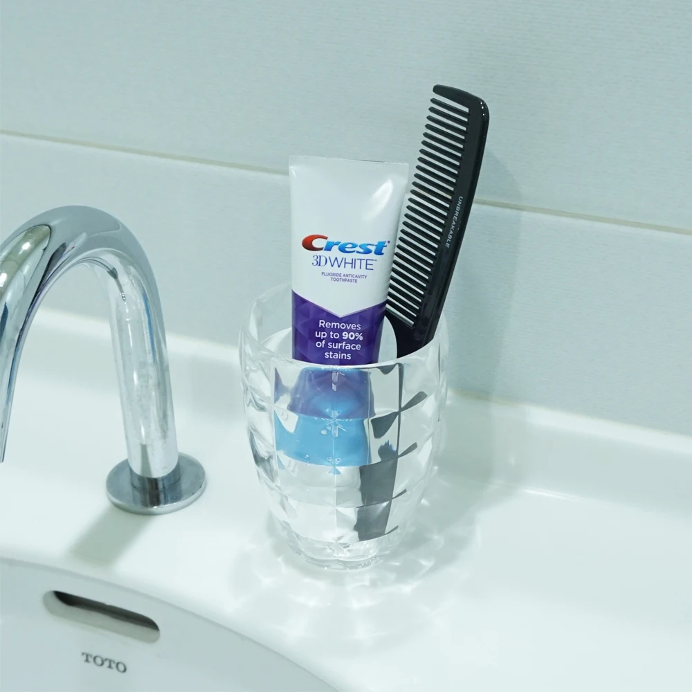 [Holar] Taiwan Made 14 OZ Durable Cylindrical Transparent Plastic Mouth Wash Cup for Home Dental Hygiene Dental Assistant Gift