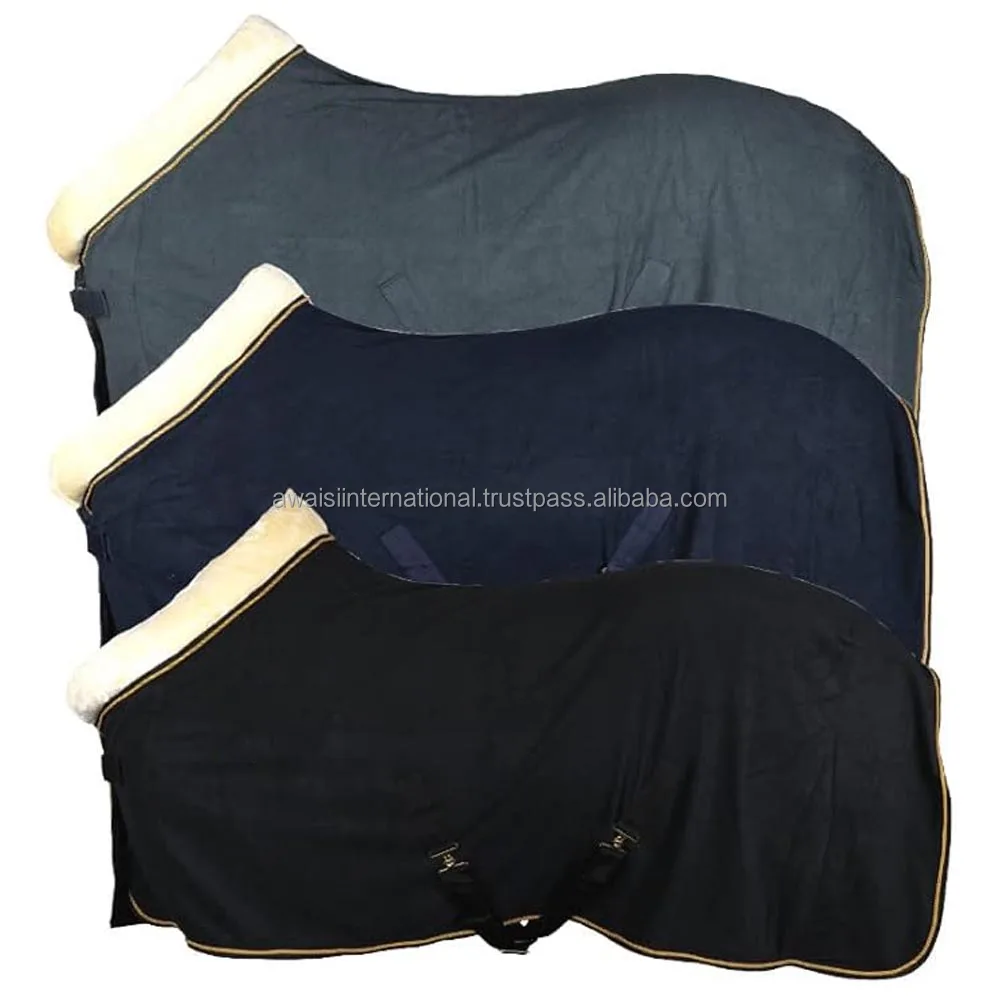 Wholesale Equine Equestrian Warm Rugs Breathable Stable Fleece Horse Rug, High Quality Horse Rugs Winter Waterproof