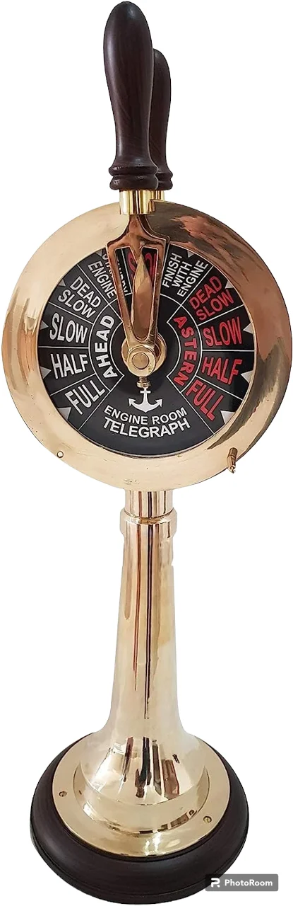 Latest durable Collectible Marine Brass Telegraph Nautical Designer Metal Crafts Pen Holder Nautical Vintage Style Telegraph