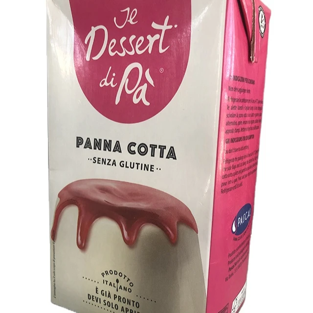 High quality Italian Pudding il Dessert di Pa Panna Cotta brick 1L for HORECA and shop