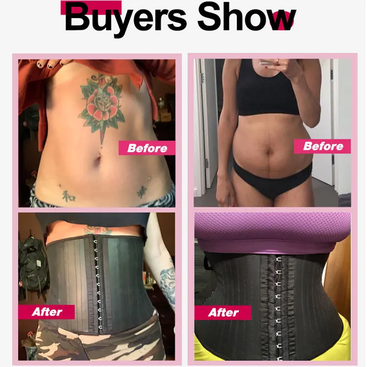 best elastic Body Touch Extreme Latex Waisted Trainer Clincher Reductor Shaper Fajas 4XL Trainer Shaper Women Getfit  Waist