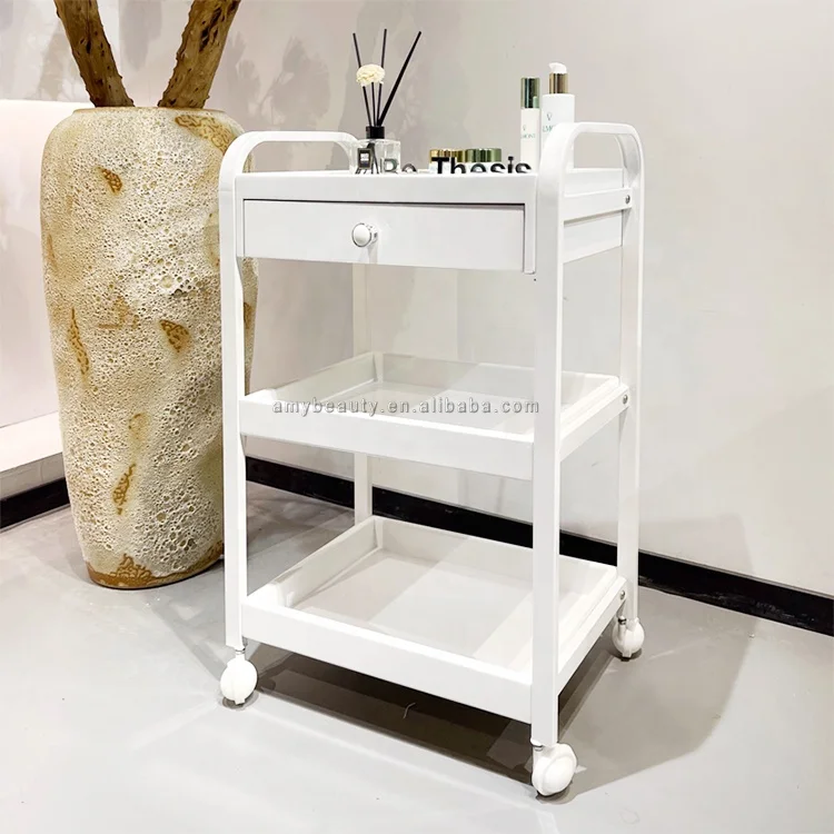 Beauty Spa Pedicure Salon Furniture Pedicure Cart Nail Manicure Trolley with Wheels