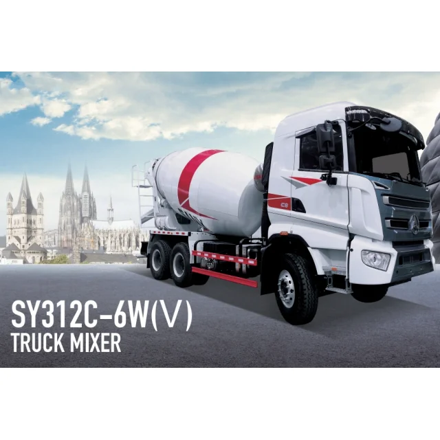 SANNY 12m3 Truck Mixer 400 L SY312C-6W(V) Concrete Machinery