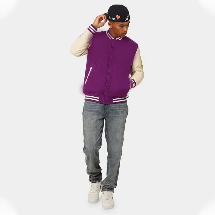 Custom Design Leather Sleeves Embroidery Mens Baseball Clothing Letterman Breathable Varsity Jackets for Men