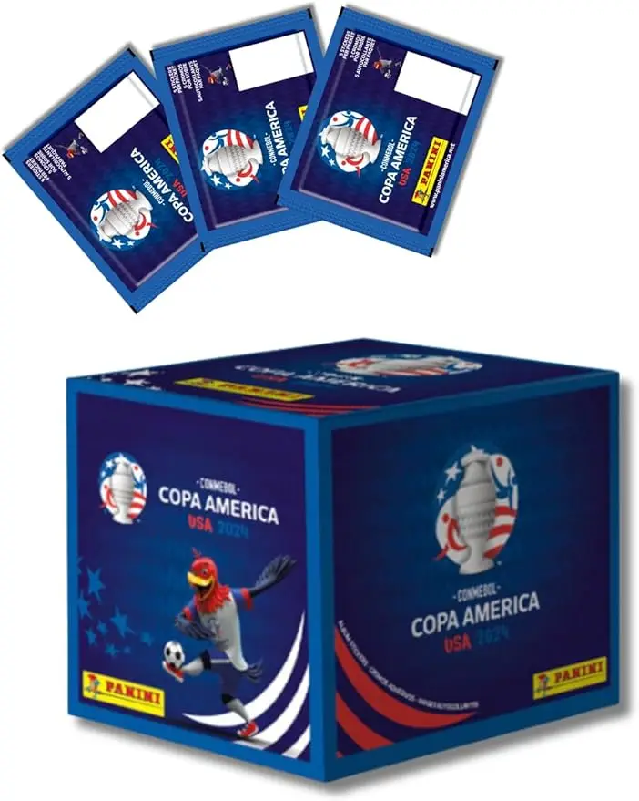 PANINI COPA America 2024 USA - Sticker Box (50 Packs x 5 Stickers) Blue