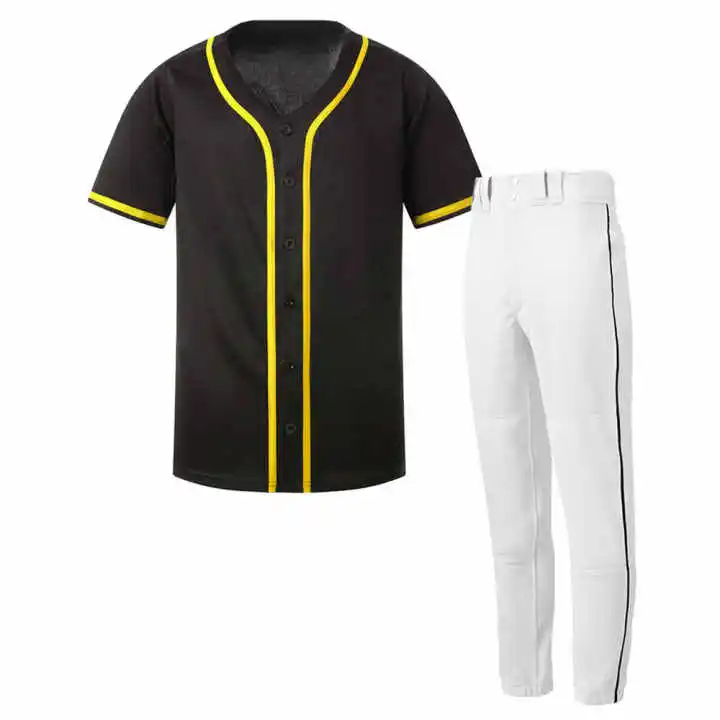 Wholesale Custom Baseball Jersey Sublimation Print College League Baseball Practice Uniform