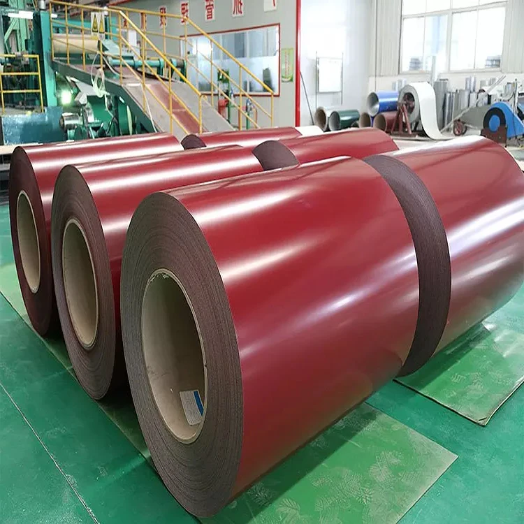600 mm Width All Ral Colors Hard Material Glossy or Matt Surface PE PVDF Paint 0.5~0.8 mm PPGI Steel Coil Supplier
