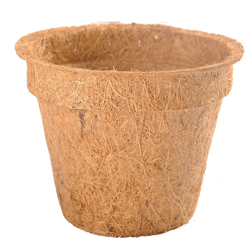 Bio coco coir pots for hydroponics farm house greenhouses garden natural coconut husk fiber pots