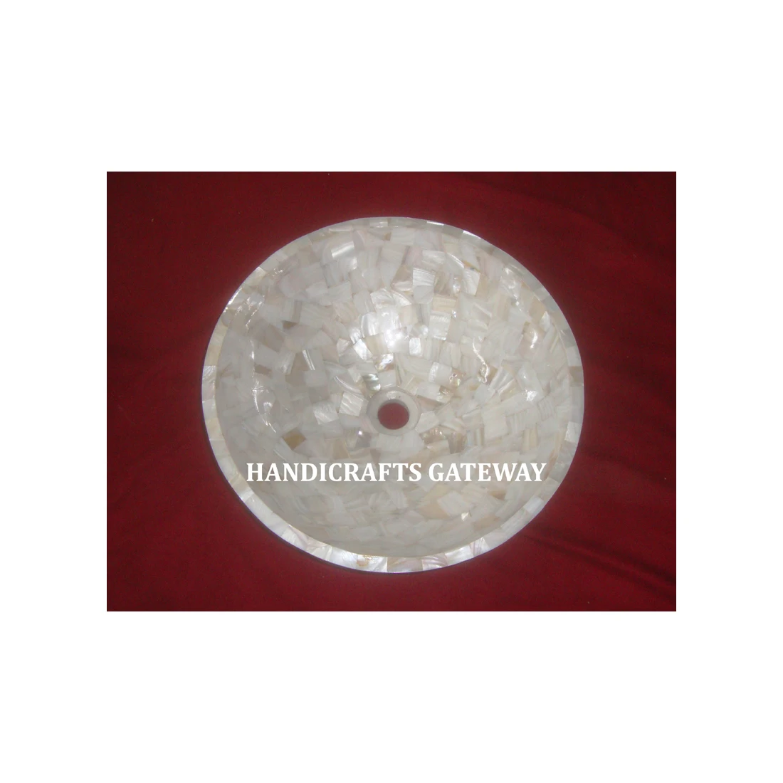 Gorgeous High Class Sea Shell Mother Of Pearl Low Price Range Handmade Wash Basin Top Quality Stone Sink Bowl For Bathroom