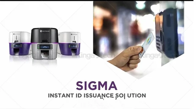 ID Card Printer DS3 Single Sided Or Dual Sided Plastic Pvc Card Printer For Entrust Sigma