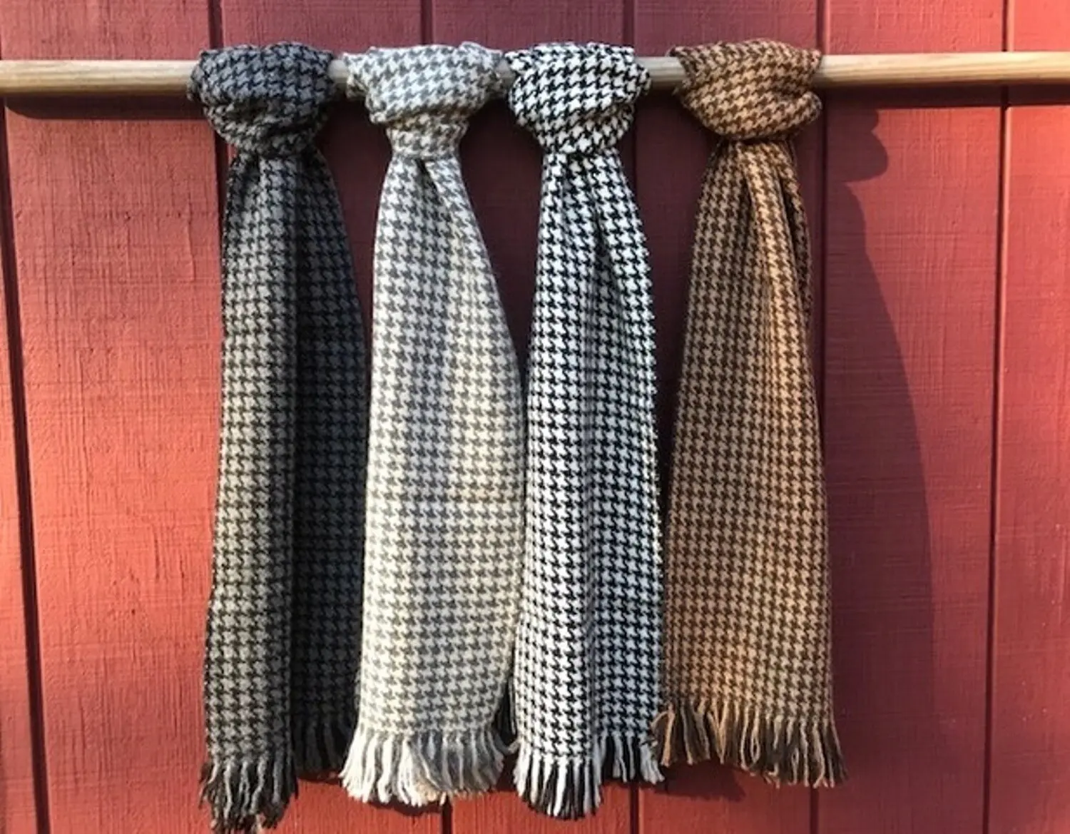 Houndstooth Cotton Blanket Cotton Houndstooth Blanket Throw With Fringe For Chair High Quality & Durable