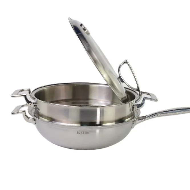 AxaLatest Design Stainless Steel Kitchen Utensils Pots And Pans Set Cooking Pot Set Non Stick Saucepan With SS Lid