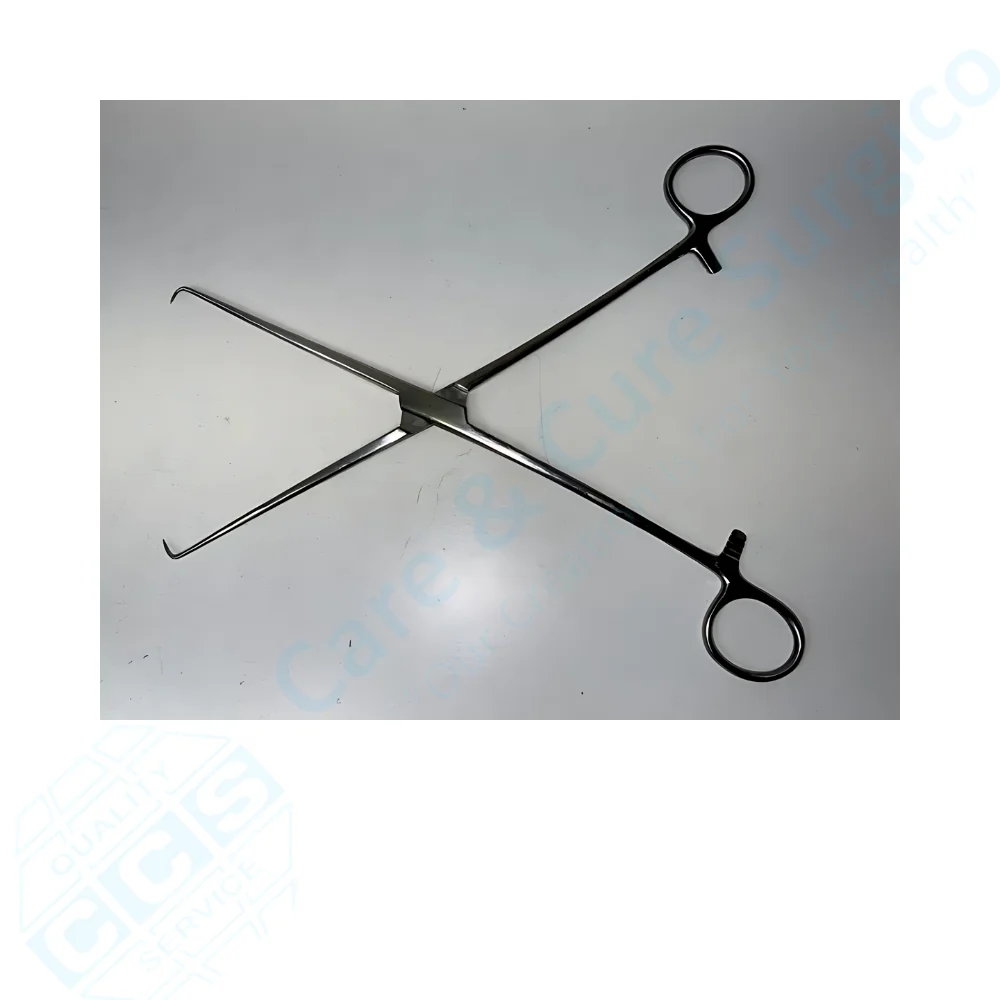 Care & Cure Surgico Uterine Tenaculum Forceps Stainless Steel Uterine Tenaculum Forceps Professional Quality Tenaculum Forceps