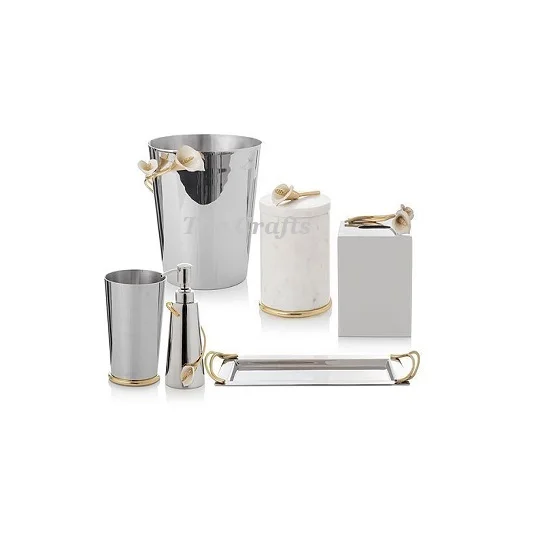 Stainless Steel With MOP Work Bathroom Set With Deluxe Quality Customized Shape Bathroom Set At Cheapest Price